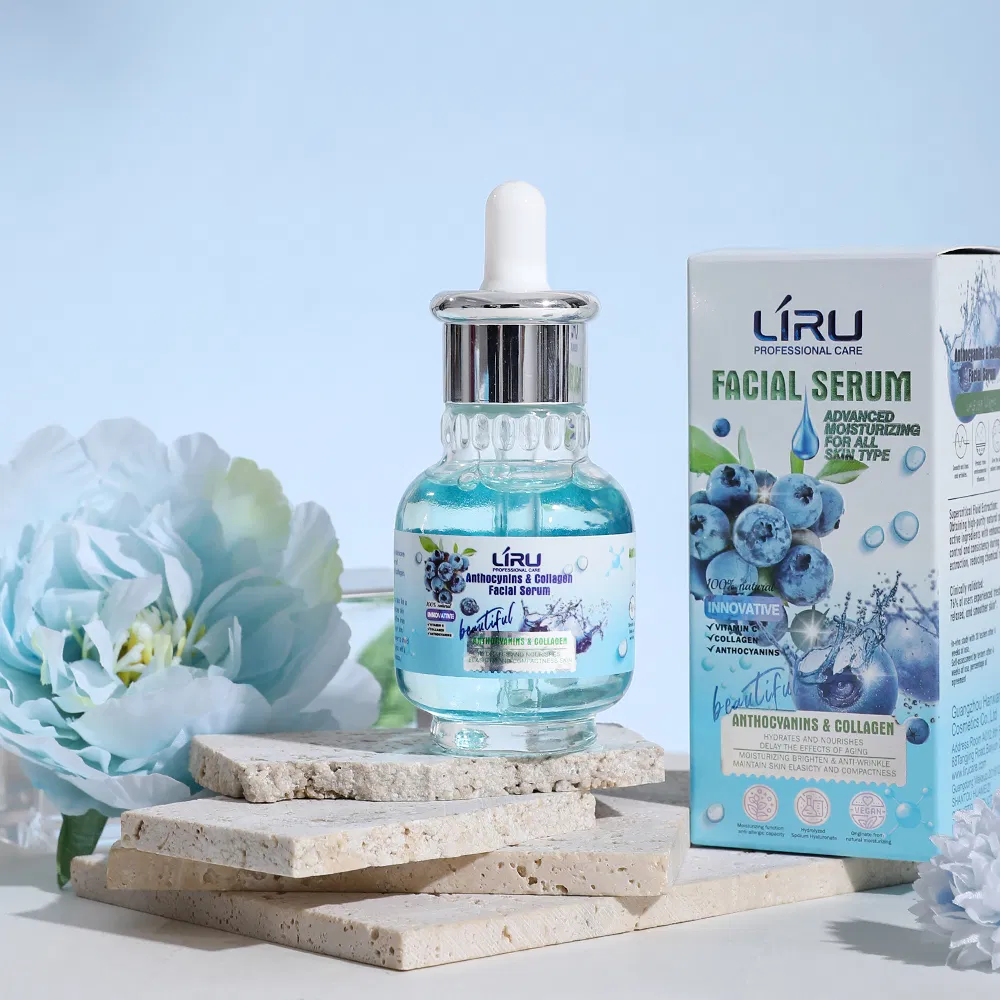 Liru Blueberry & Organic Collagen Hydration Serum Firming Face Skin Care Serum
