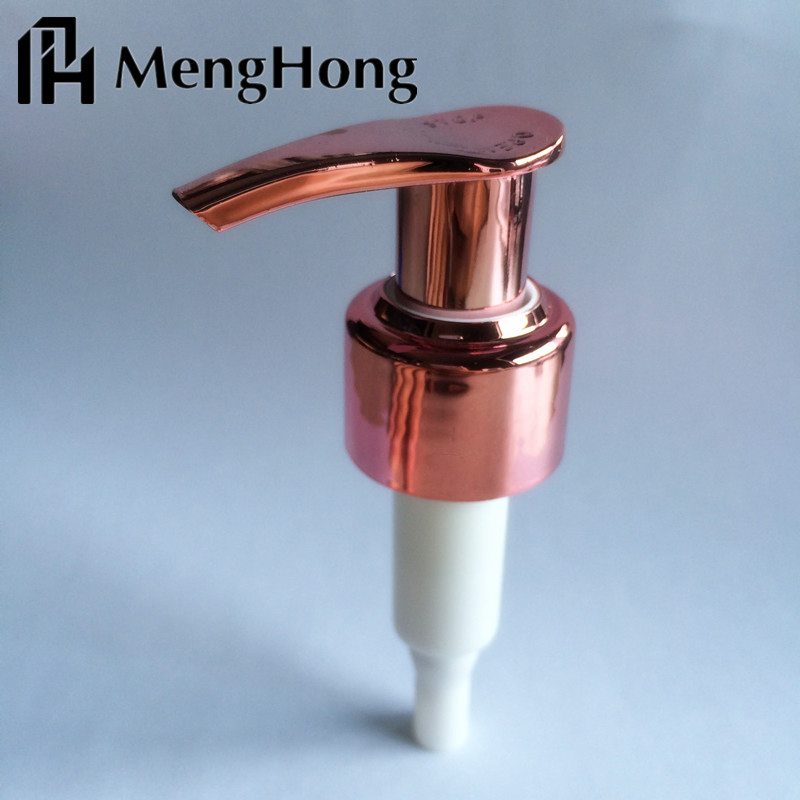Rose Golden UV PP Lotion Pump for Liquid Soap