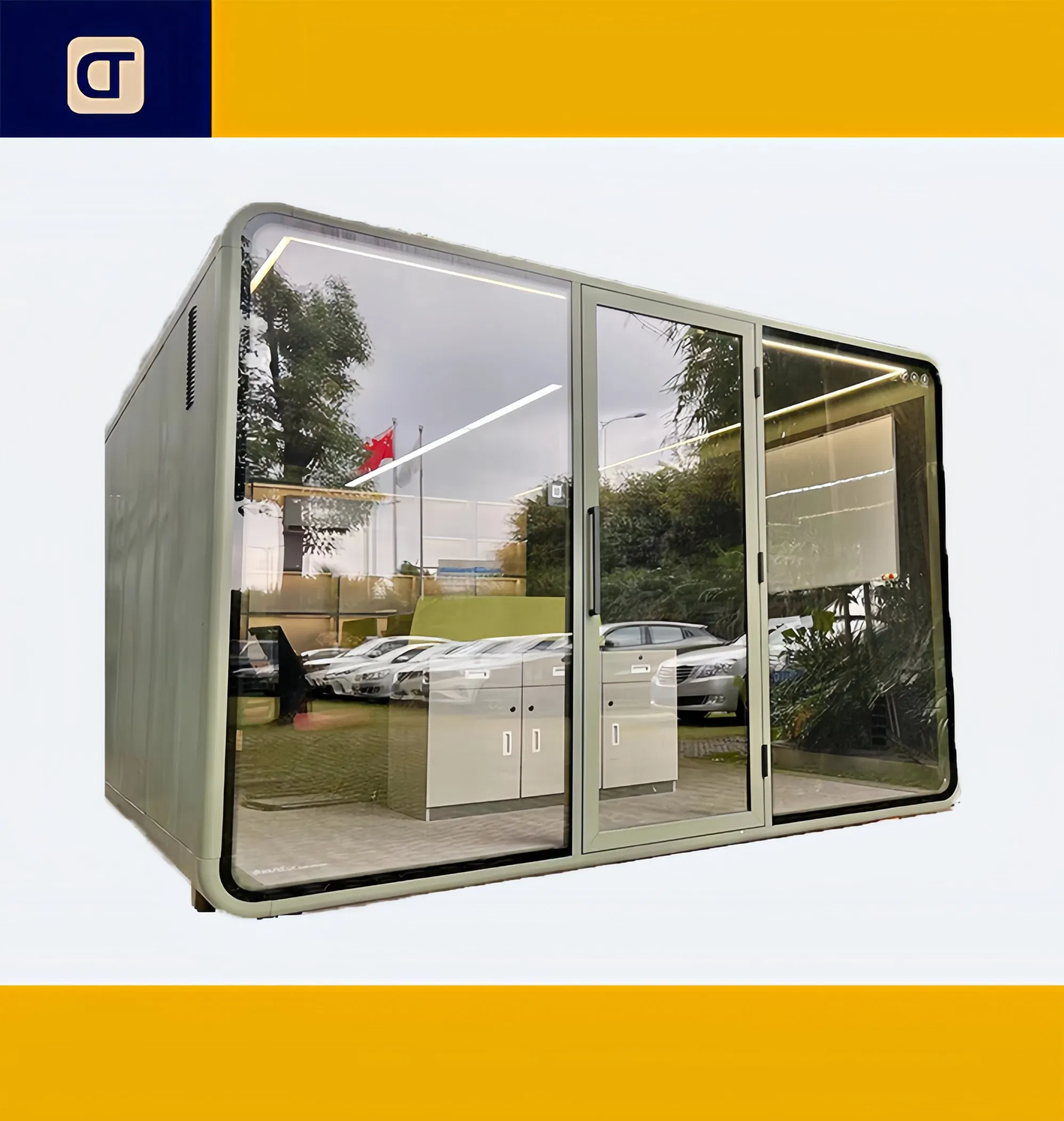 Compact Soundproof Office Pod for Enhanced Privacy and Focus Functional Modern Phone Booth for Office Home Call Privacy Area