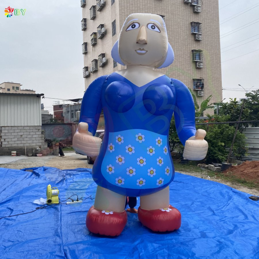 Large Advertising Inflatable Sarah Cartoon, Abraham Cartoon
