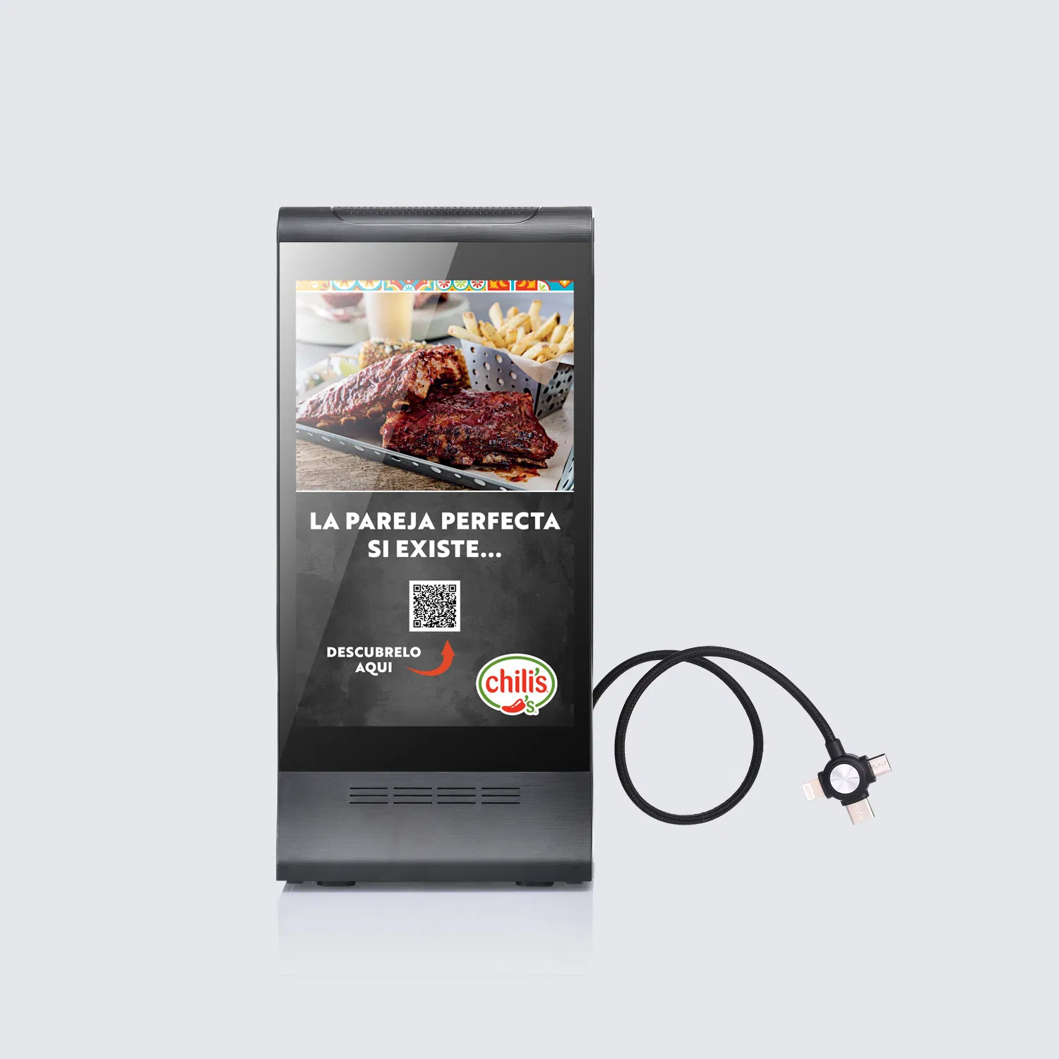 Self-Service Digital Signage Kiosk Featuring 7 Inch Touchscreen Display