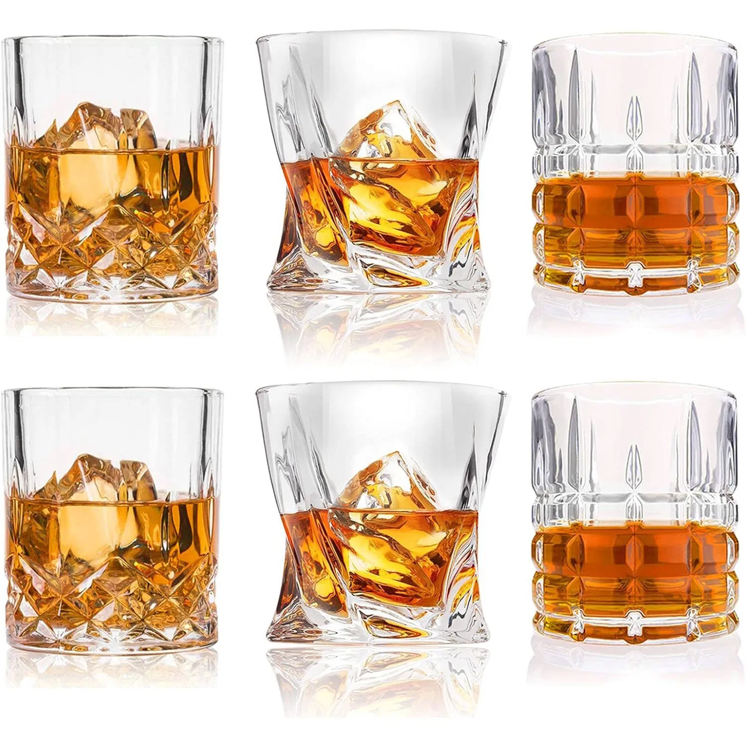 Versatile Use Lead-Free Break Resistant Dishwasher Safe Custom Engraved Crystal Whiskey Glasses Set for Clynelish Cockburns