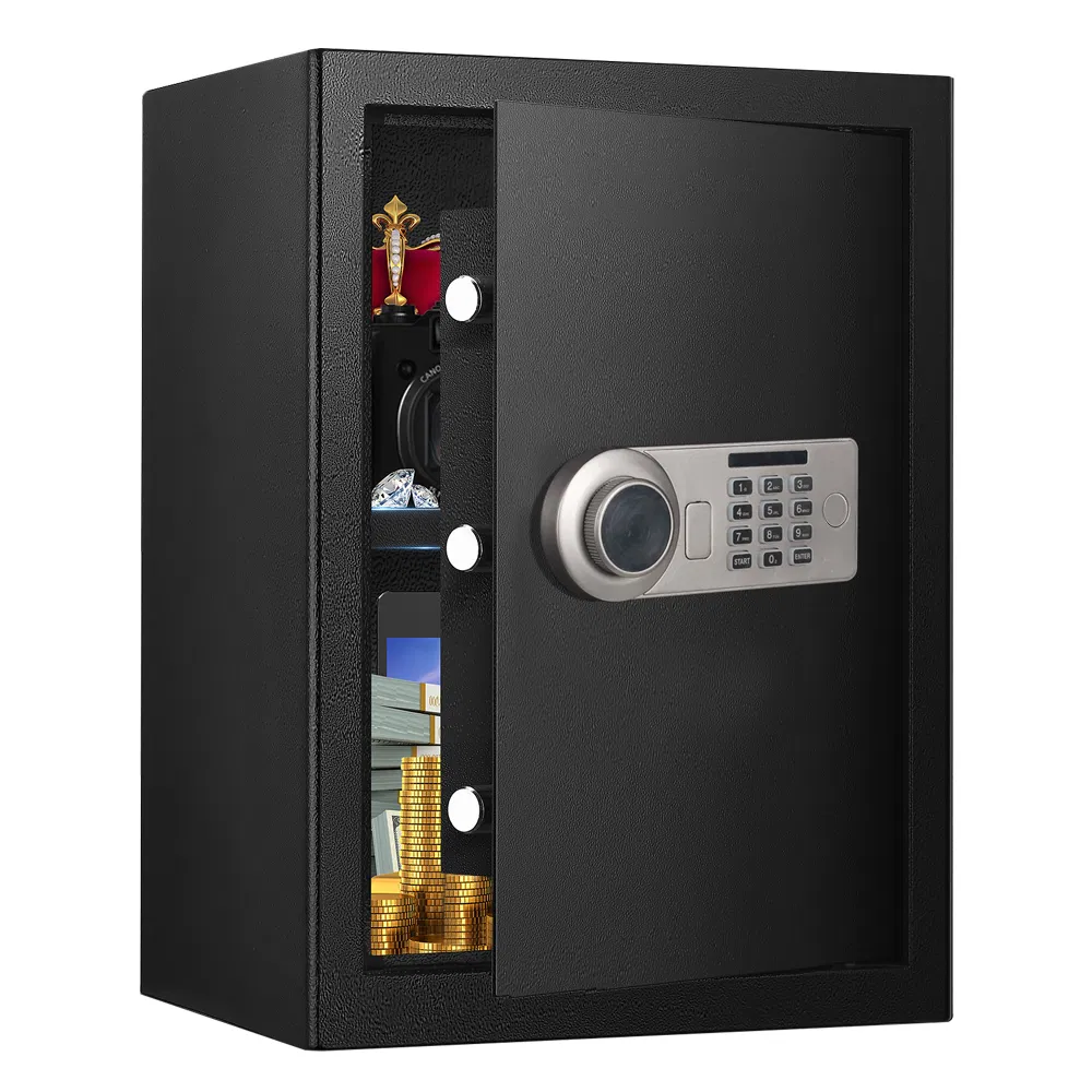 Al-50fa Digital Lock Anti-Theft Fingerprint Access Money Safe Box