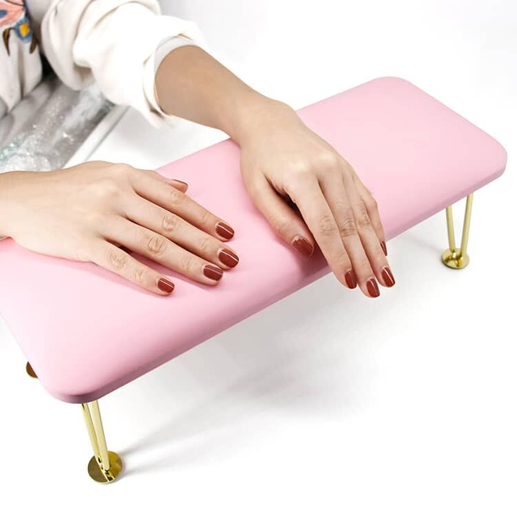 Rectangle PU Leather Manicure Nail Hand Pillow Arm Rest Cushion for Salon