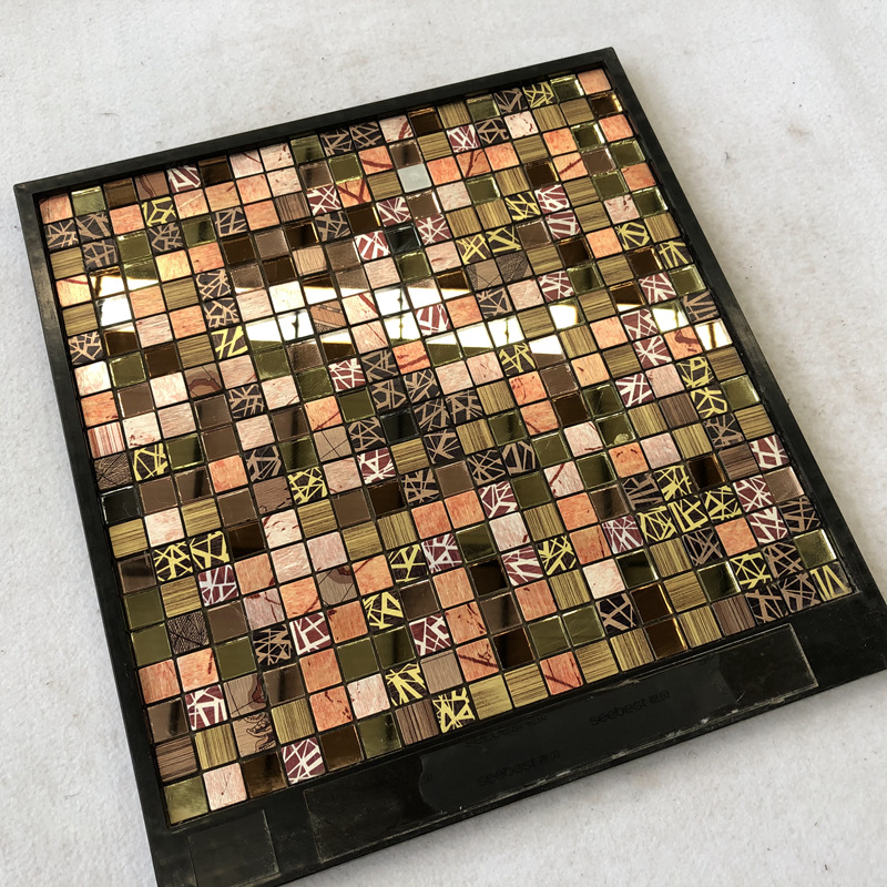 Best Selling Factory Direct Price Small MOQ Shining Glass Mosaic Tile for Luxury Wall and Floor Decoration