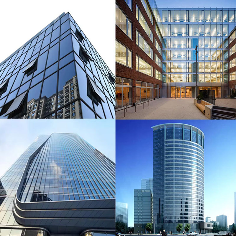 Asia Fire-Resistance and Thermal Insulation Aluminium Glass Curtain Wall