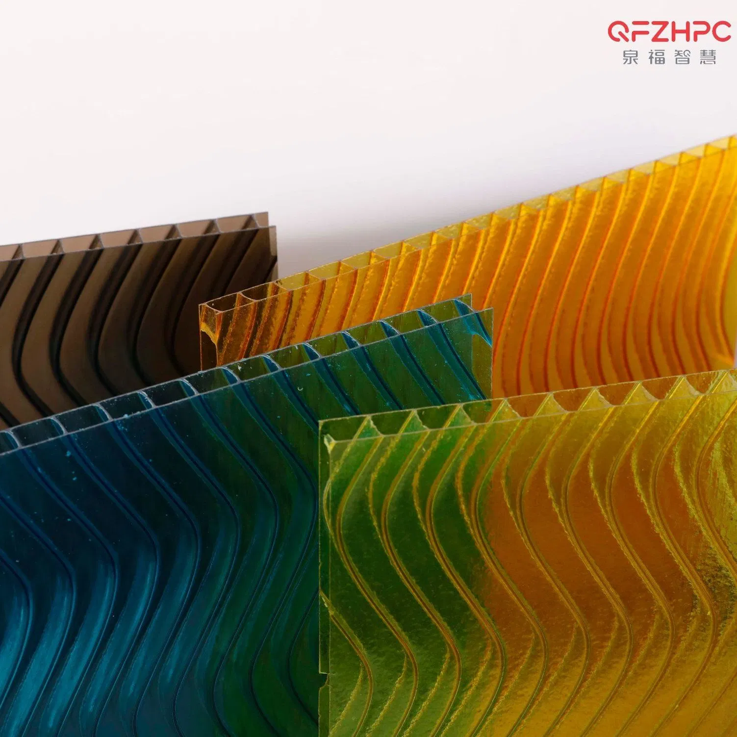 Quanfu High Quality Polysnake Sheet or S-Shape Polycarbonate Hollow Sheet Multi-Wall Sheet