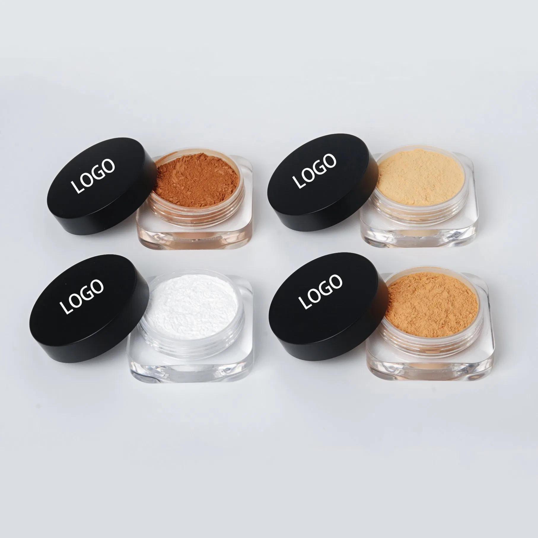 Ten Colors Clear Bottle Loose Powder Glossy Romantic Smooth Customizable Wholesale Makeup