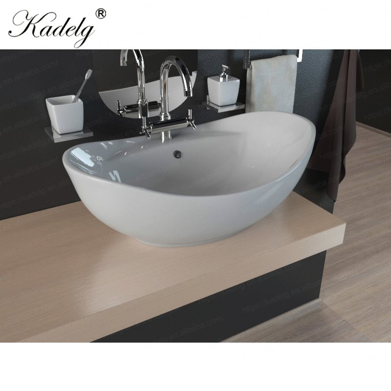 Chinese Factory Direct Sale Bathroom Ceramic Wc Washing Hand Counter Top Art Basin