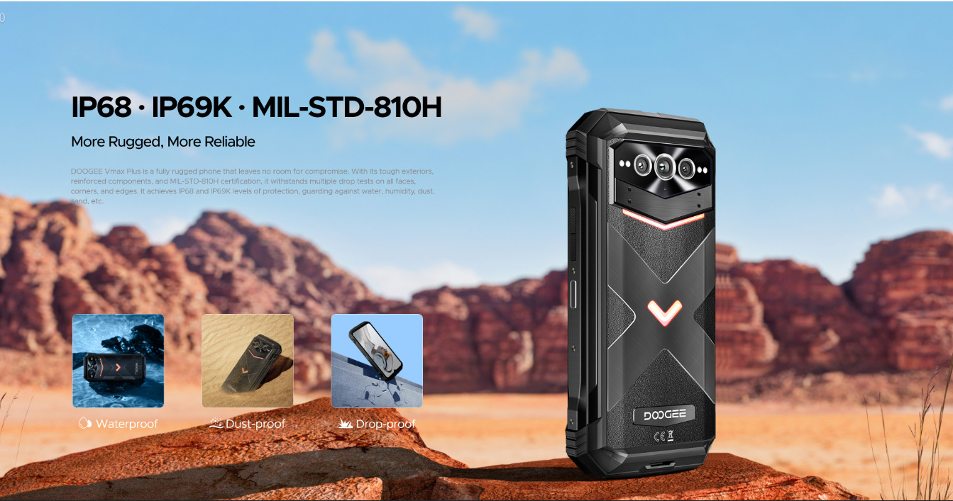Смартфон Doogee V Max Plus 5G, 200 МП, 22000 мАч