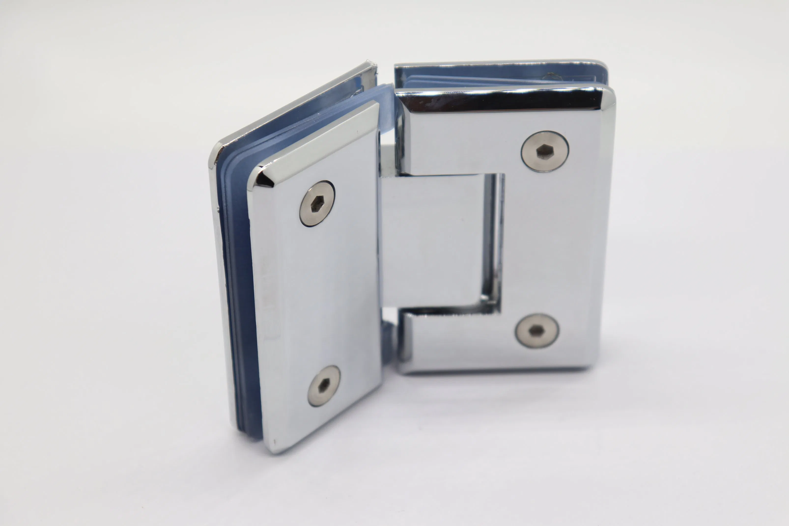 Durable Square Stained Glass Shower Door Hinge for Elegant Spaces