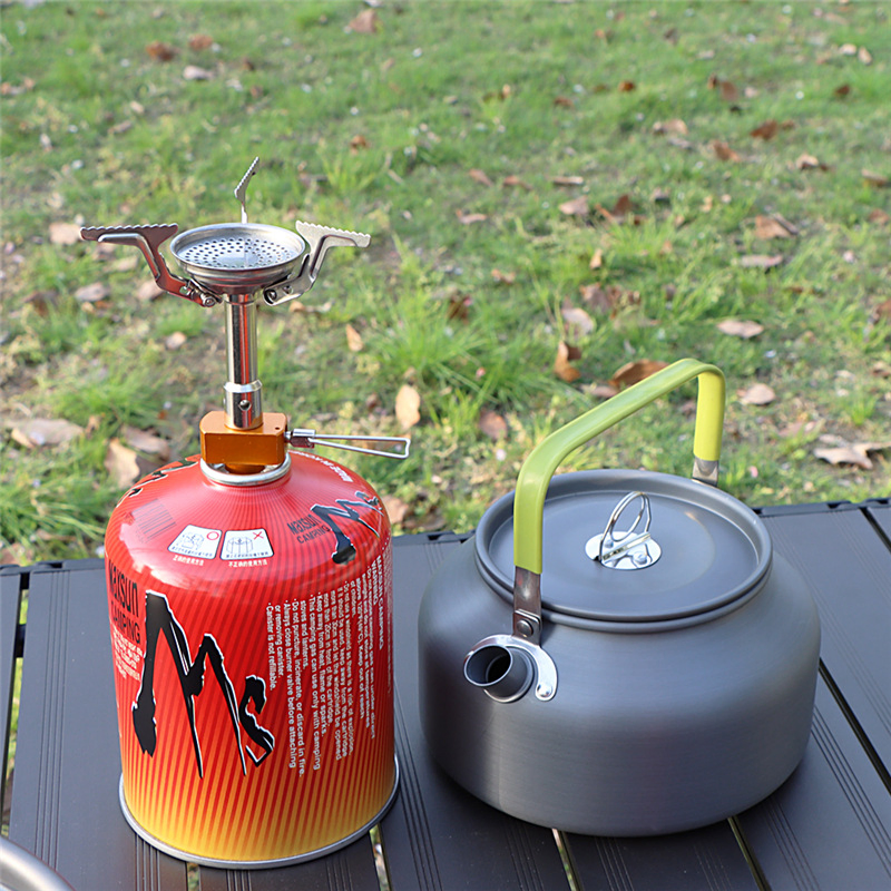 Outdoor Camping Cooking Water Kettle Pot Portable Travelling Hiking Picnic BBQ Tableware Cookware Teapot