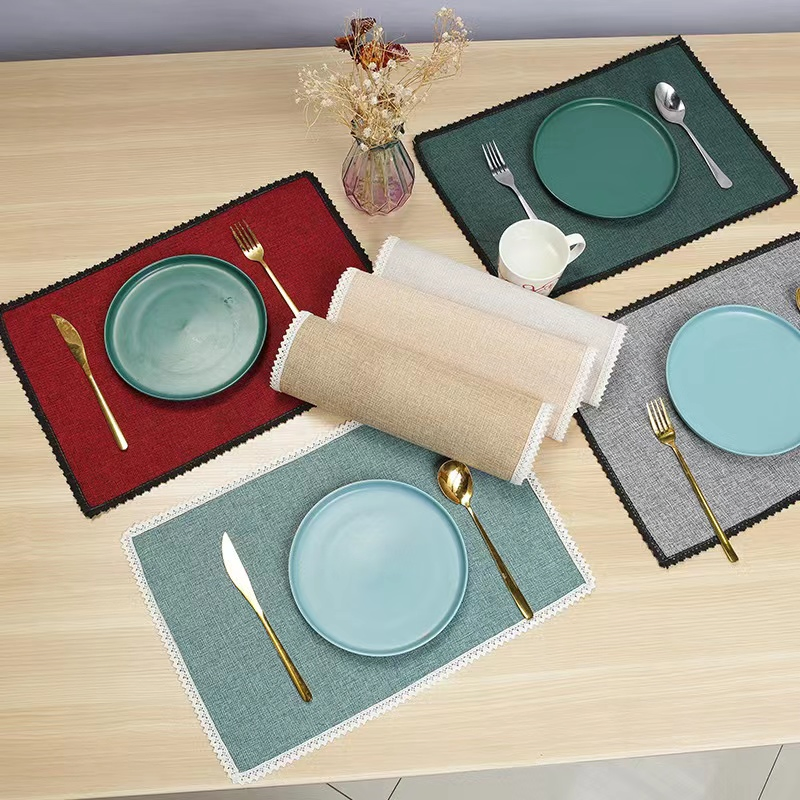 Heat-Resistant Place Mats Non-Slip Washable Table Mats Woven Placemat