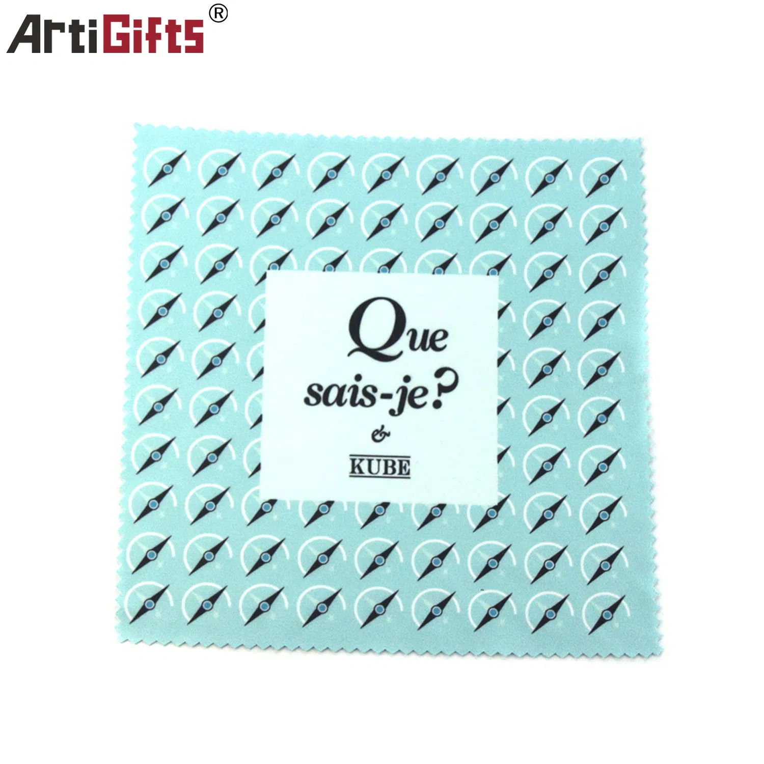 High Quality Custom Simple Square Microfiber Glasses Cleaning Cloth