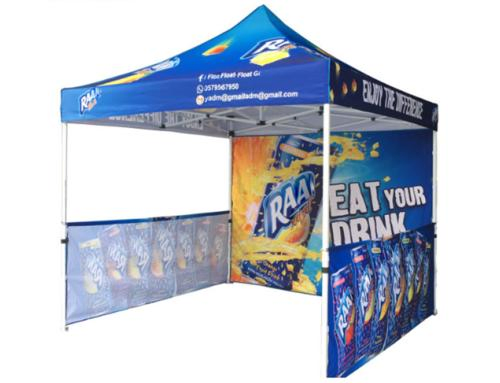 10X10 FT Custom Design Pop up Canopy Tent with 3PCS Printing Sidewalls Custom Gazebo Tent