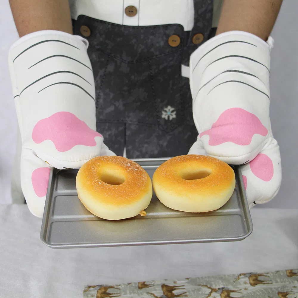 Non-Slip Heat Insulation Wholesale Price High Quality Cotton Oven Mitts