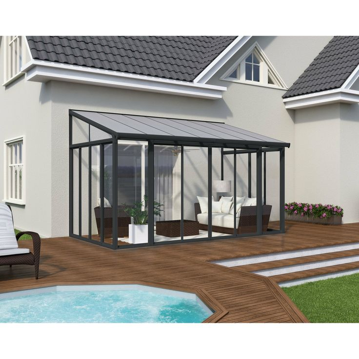 Aluminum Laminated Glass Winter Garden Beautiful Aluminum Sunroom