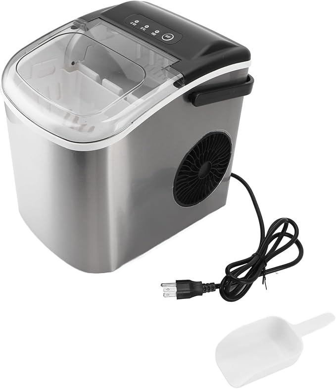 Compact Countertop Ice Maker with Fast Ice Production