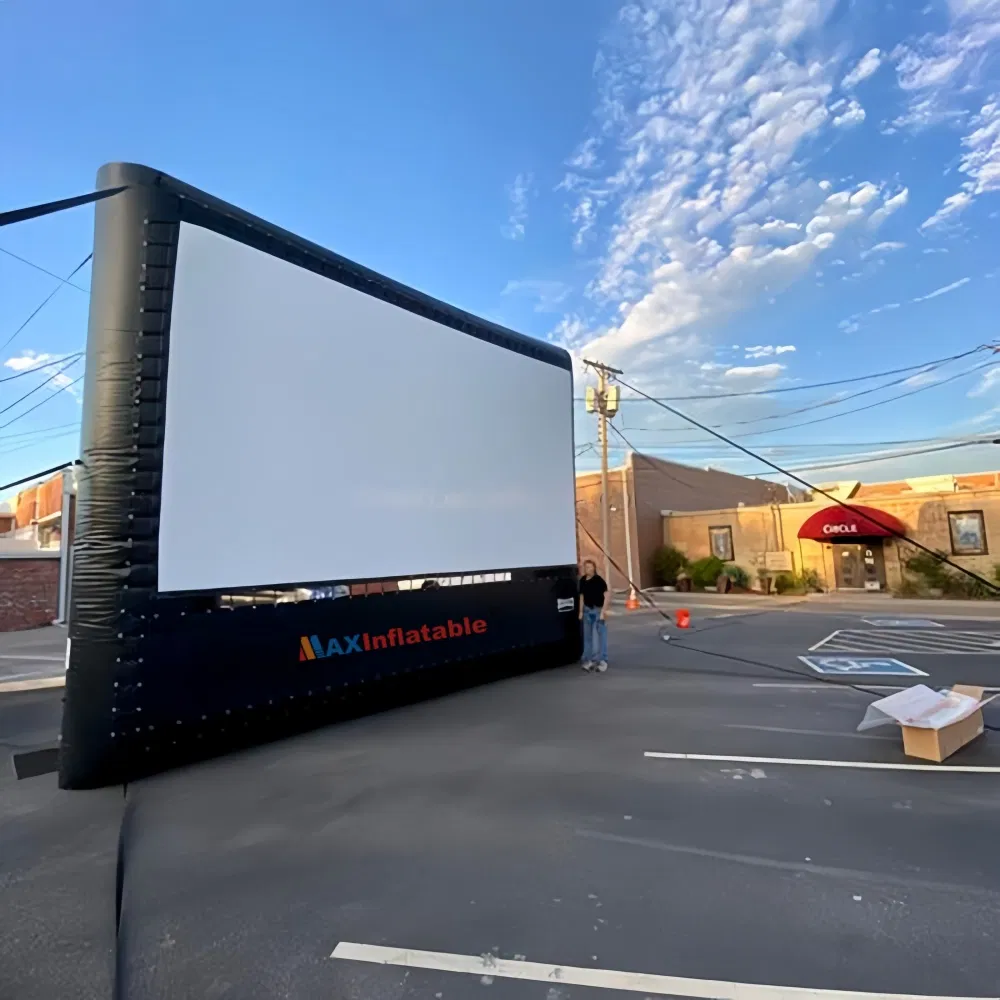 Giant Outdoor Inflatable Screen for Backyard Movie Nights