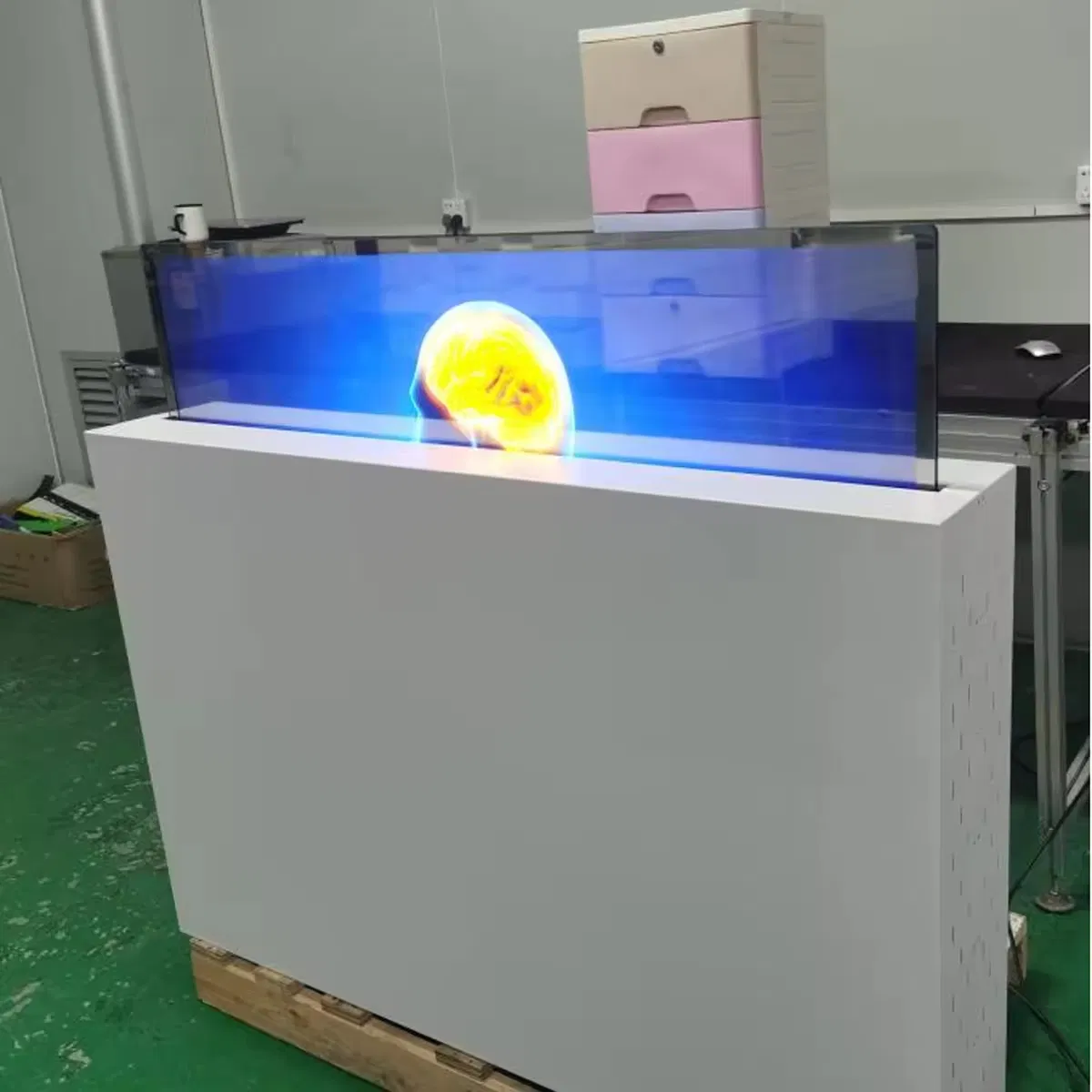 55 Inch Transparent OLED Desktop Display LG Panel Touch Smart TV OLED Display Kiosk