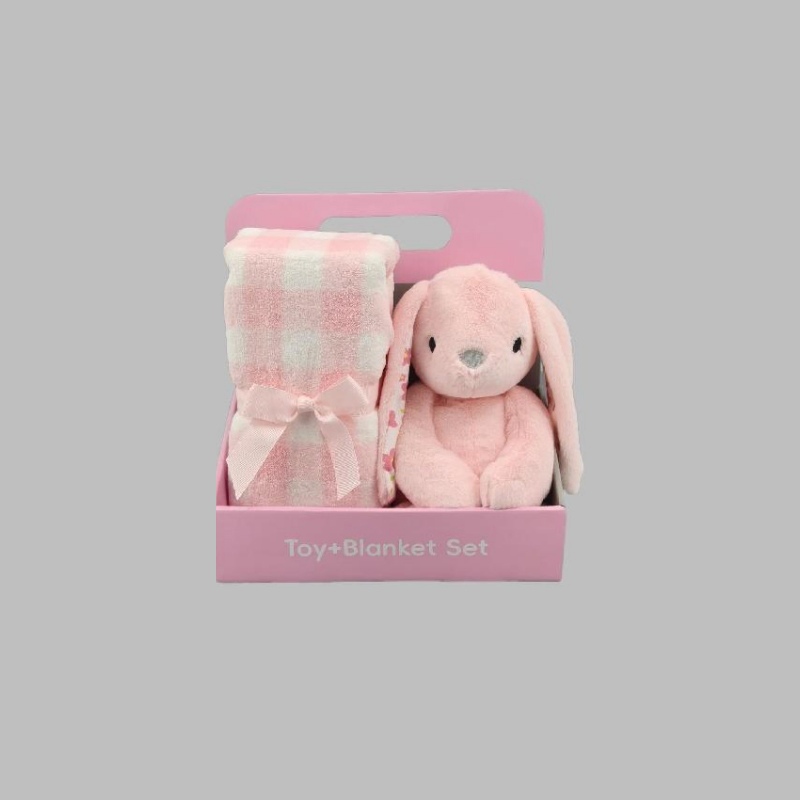 Wholesale Animal Toys with Blanket Dolls Kids Sleeping Blanket Cute Animal Doll Blanket Elephant and White Rabbit Dolls