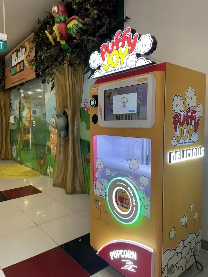 Automatic Hot Air Fully Popcorn Vending Machine Coin-Operated Flavored Popcorn Maker Buy Shape Product