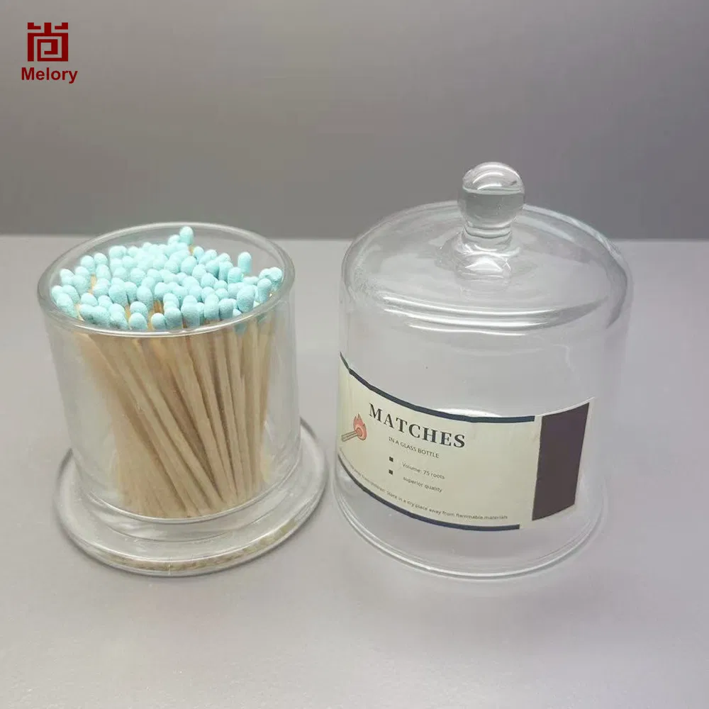 High Quality 7.5cm Safety Matches of Glass Bell Jar
