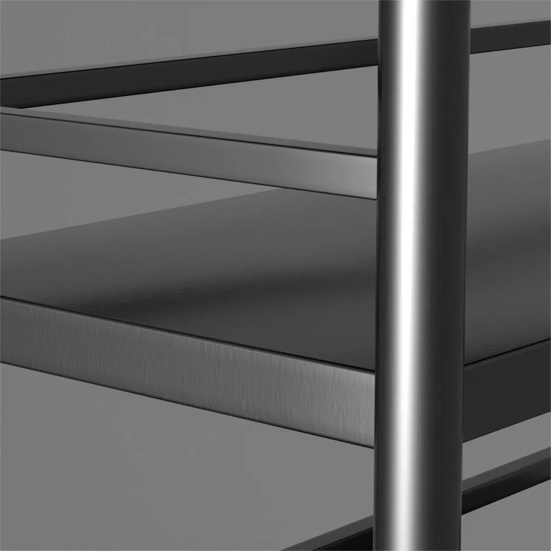 Heavy-Duty 150kg Stainless Steel Shelving Unit with Adjustable Levels