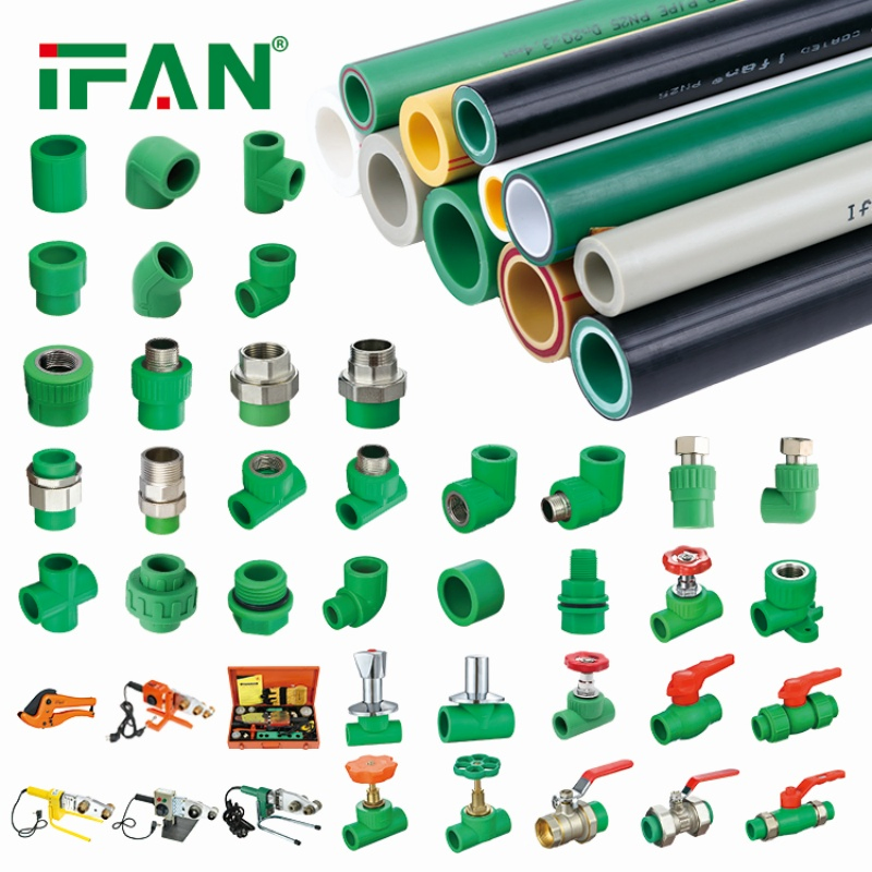 Ifan Manufacturer Wholesale Plumbing Materials PPR Fittings Plastic PPR Pipe Fittings for Water Pipe