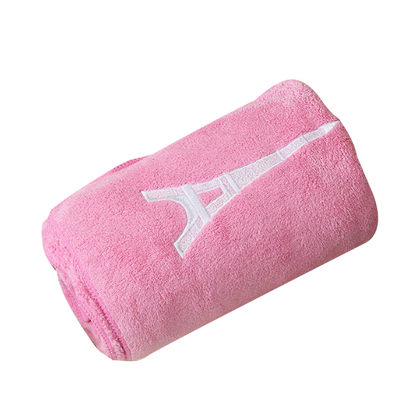 Microfiber Super Absorbent Wholesale Custom Logo Embroidered Bathtowel for Home Hotel Beach