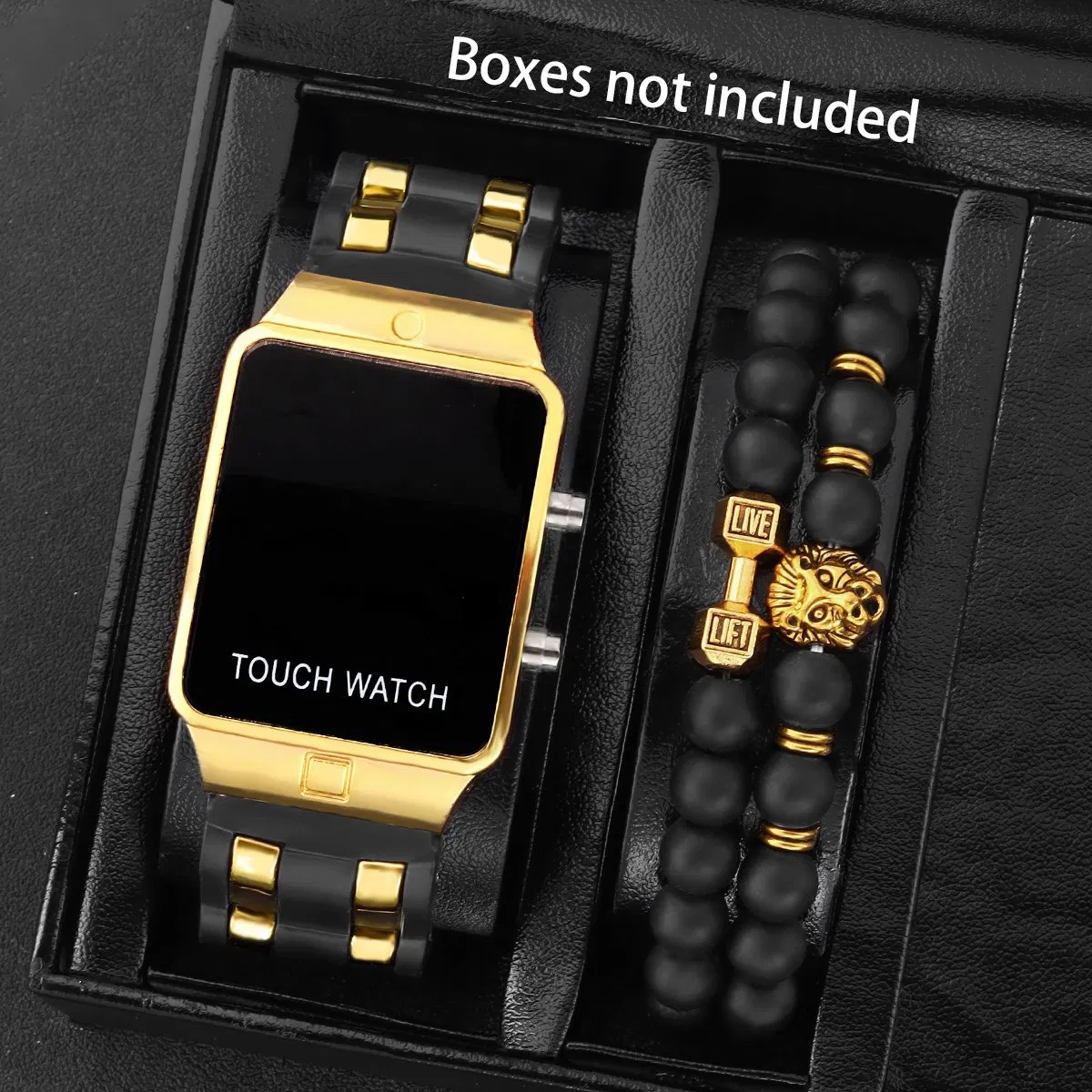 Men's Sports Watch Set Gift Boy Teenager Bracelet