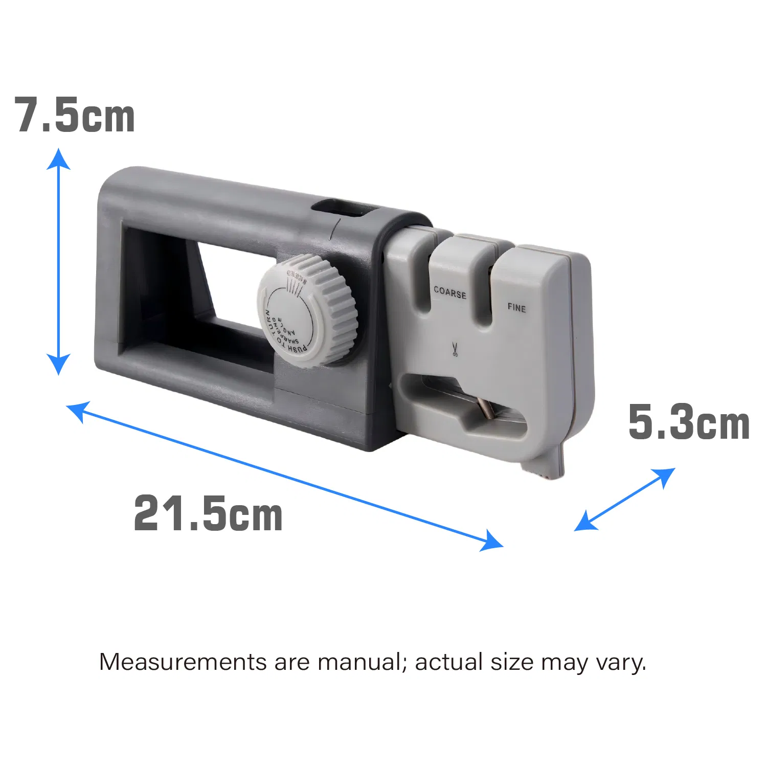 Retractable Knife Sharpener 18-42 Degree Coarse Fine Scissor Non-Slip Pocket-Tool