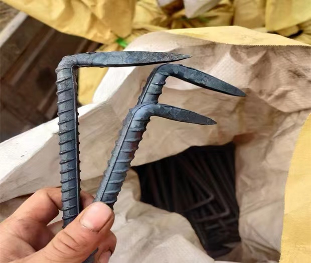 8*120*50 Steel Rebar U-Shaped Nail/ Double-Ended Steel Nails/Barge Spike/Concrete Nail Customized