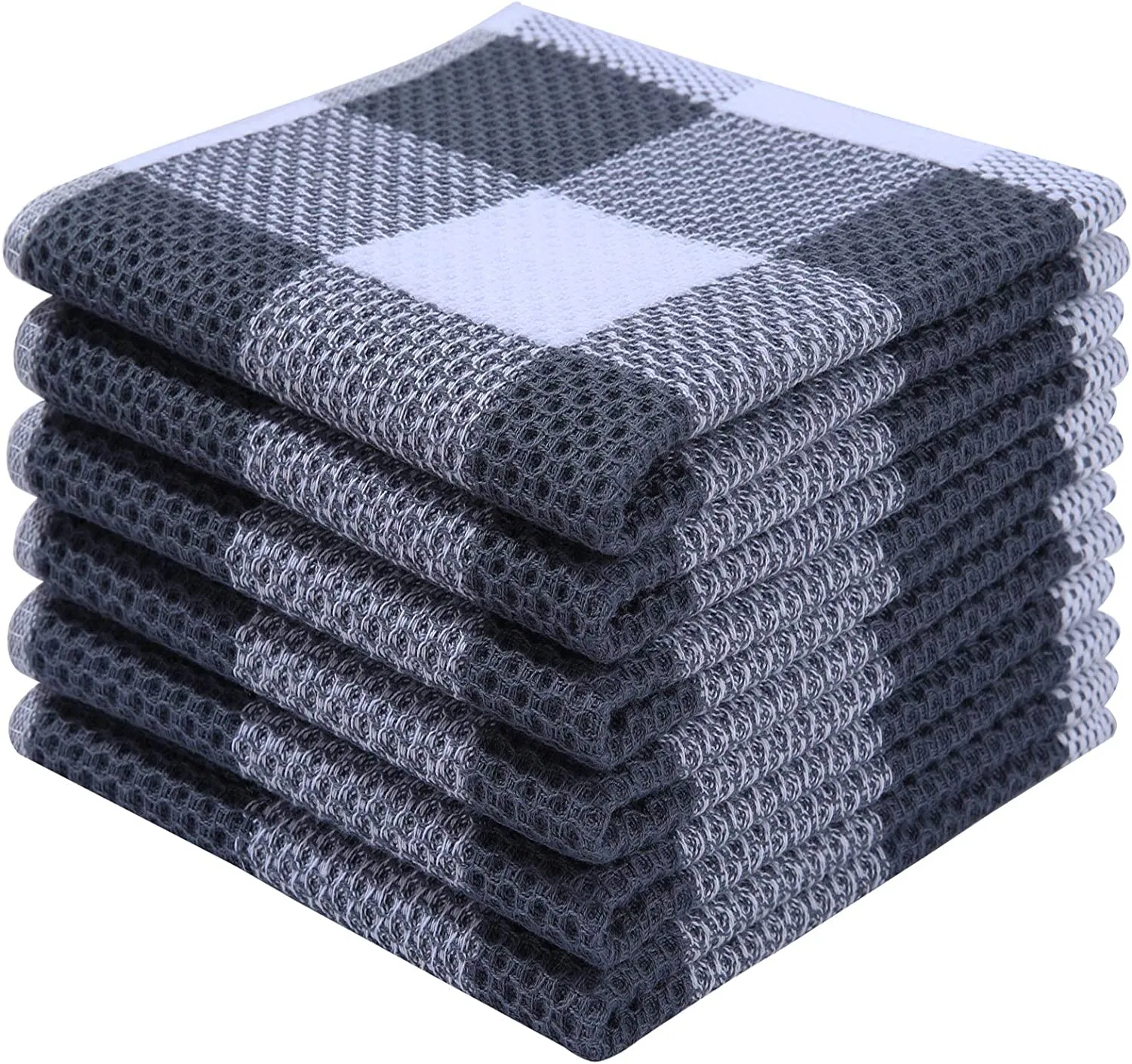 Waffle Weave Super Soft Absorbent Kitchen Dish Towel for Drying Dishes