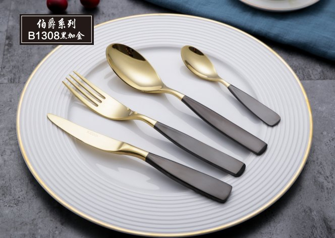 Stainless Steel Cutlery Set with Metal Spoon and Fork
