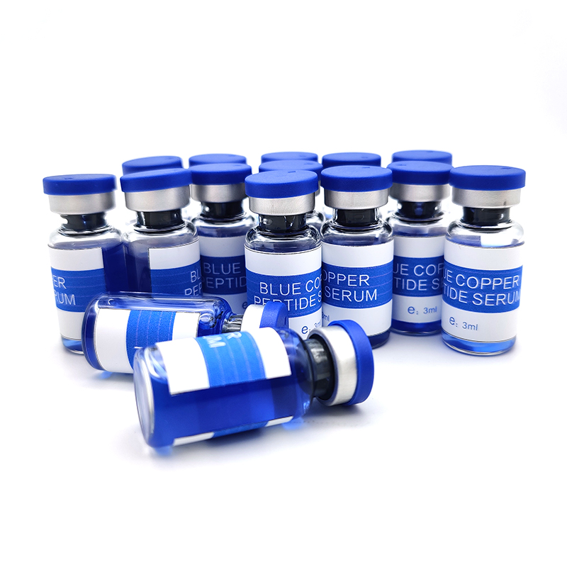 3 Ml 5 Ml 10 Ml Ghk Cu Vial Blue Copper Peptide Face Serum Anti-Aging Moisturizing Repairing for Skin Care Serum