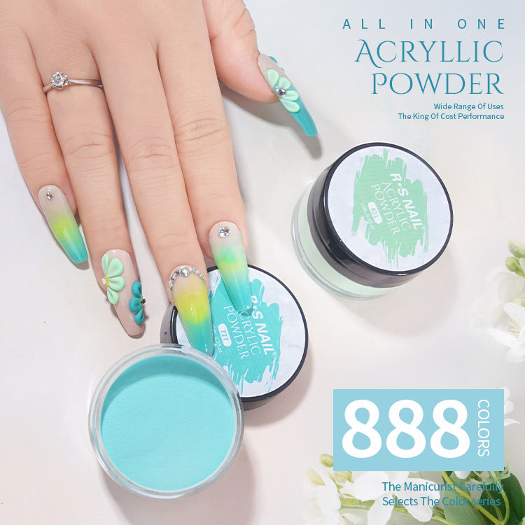 Acrylic Powder Private Label 1oz 2oz 4oz 8oz Nail Supplies Powder Nail Extension Acrylic Color Powder for Nails