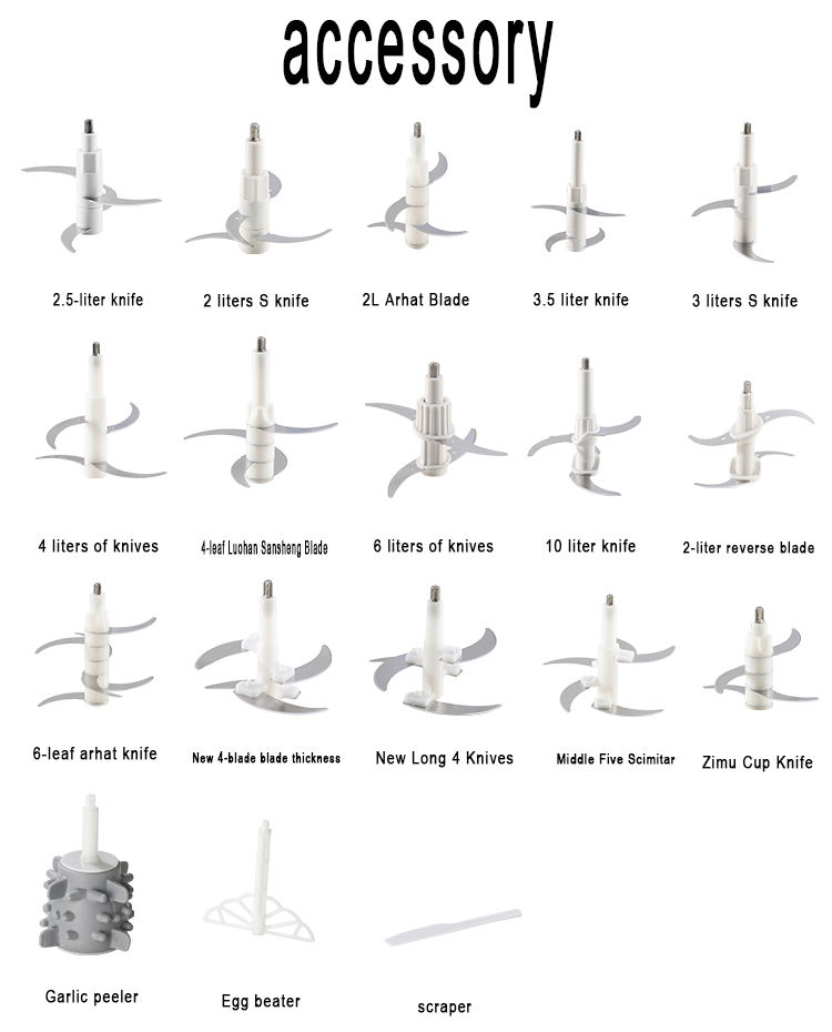 Stainless Meat Mincer Household 5L Food Chopper Cooking Processor with Power