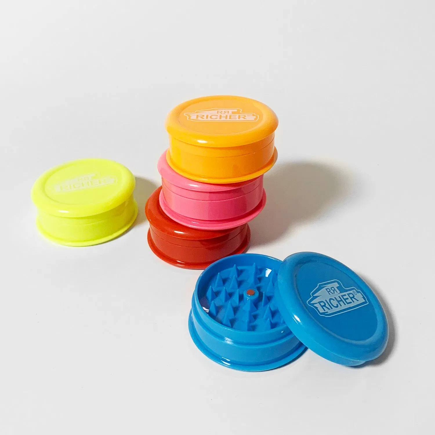 Custom Degradable Smoking Grinder Smoking Accessories Aluminium Alloy Grinder Zinx Alloy Grinder Acrylic Plastic Biodegradable