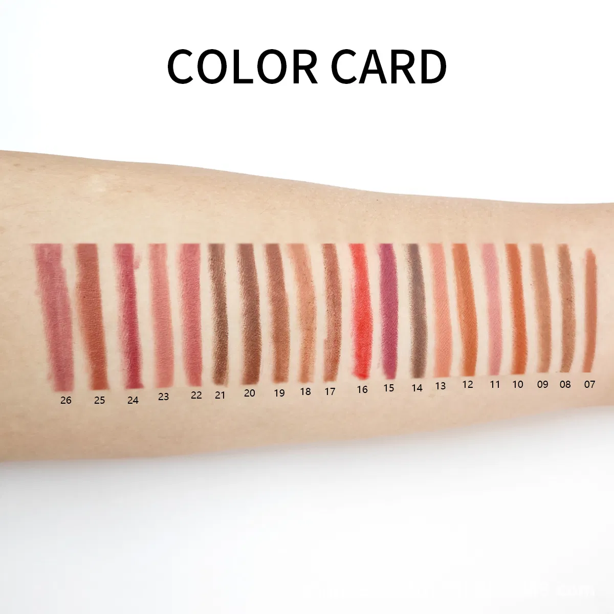 Long-Lasting Matte Lip Liner Pencil Cosmetics Vegan Dark Brown Lipliner Pencil Waterproof Custom Creamy Lip Liner