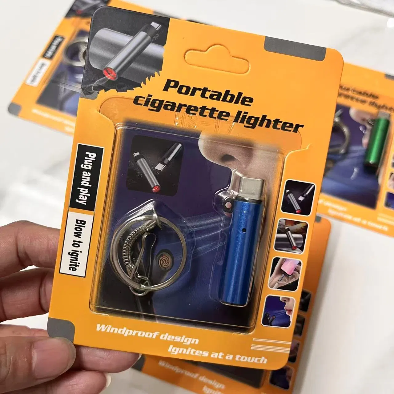 2025 New Portable Lighter Mobile Phone Type C Cigar Lighter Fireless Ligher Home Lighter