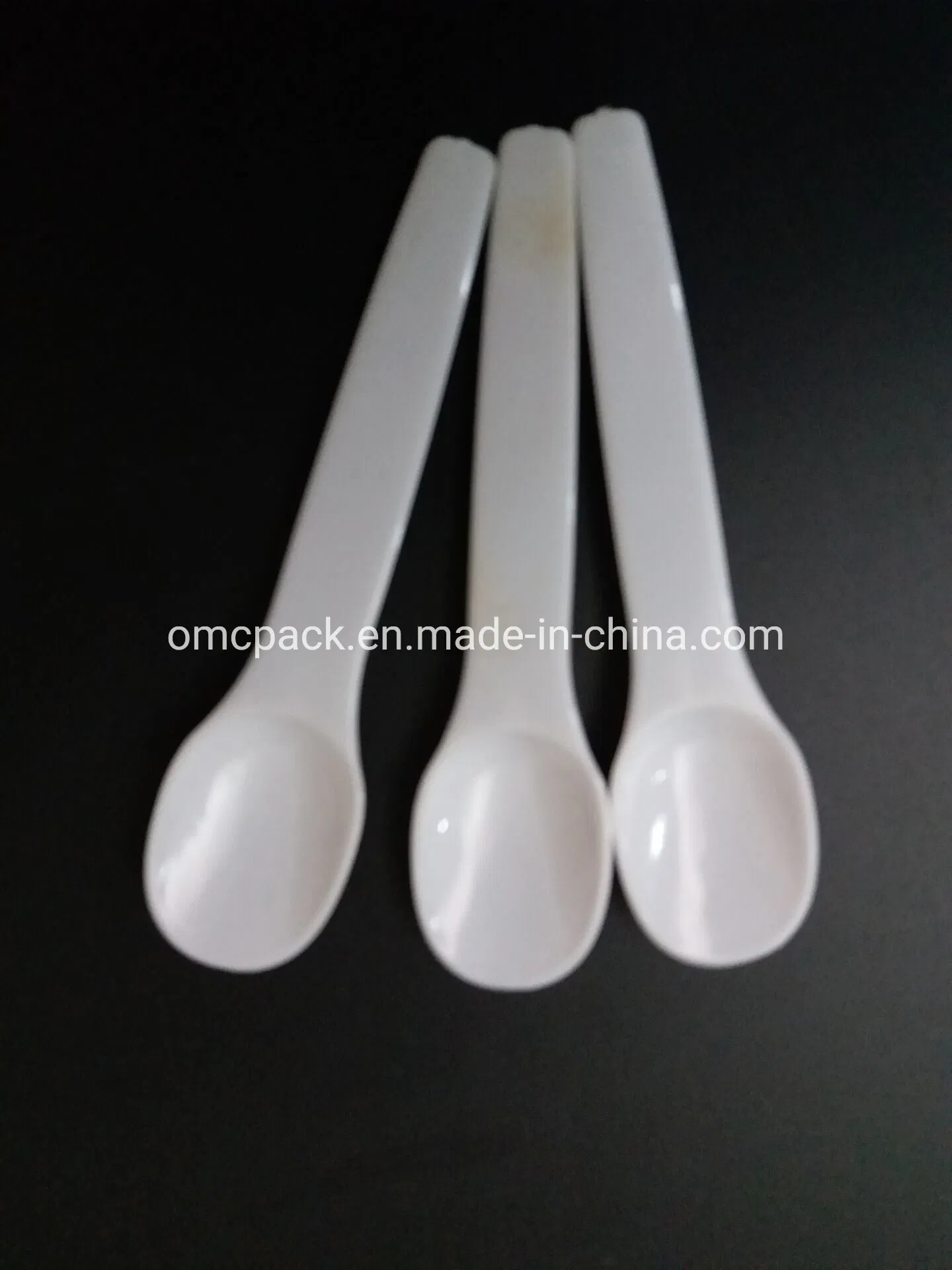 White Ice Cream Plastic Mini Spoon