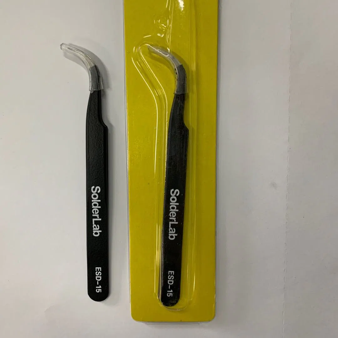 Made in China High Quality Customized Logo Curved Eyebrow Tweezers Eyelash Tweezers