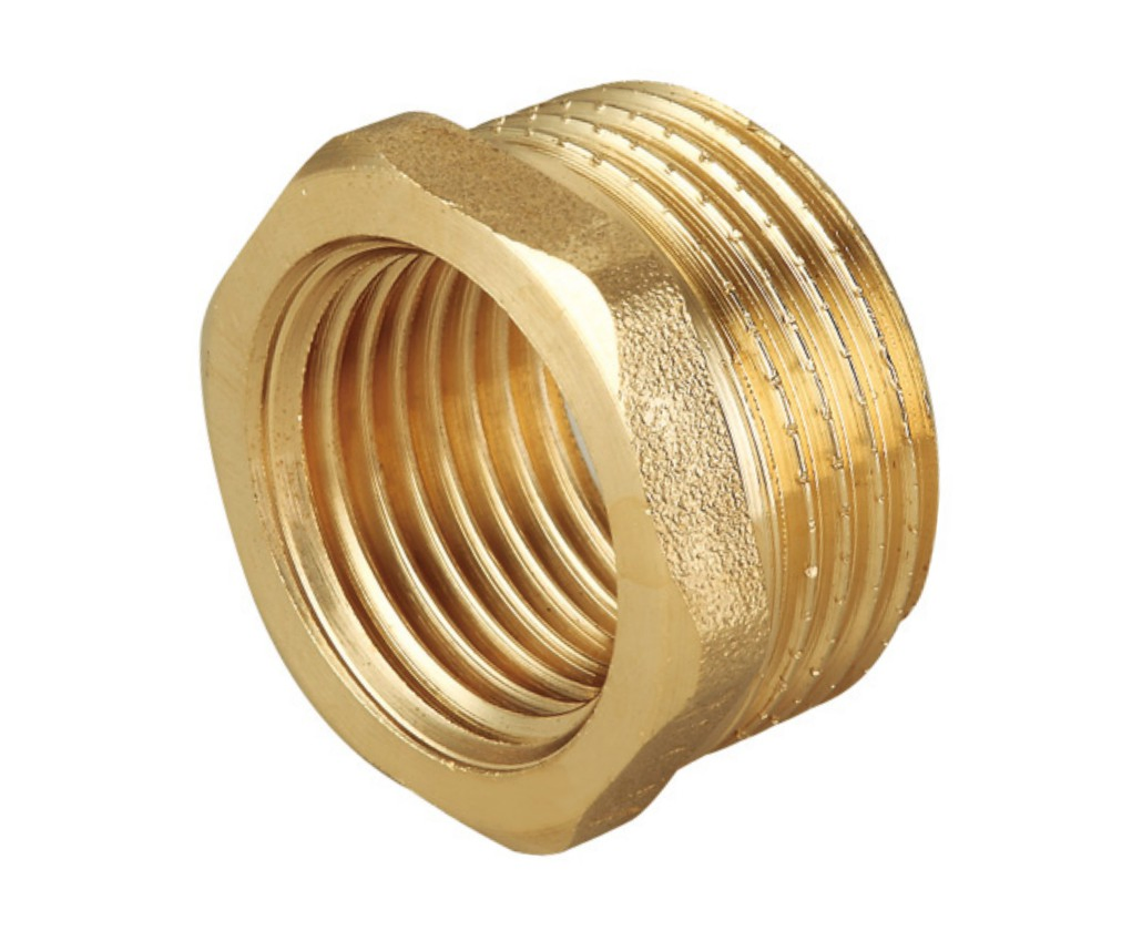 Standard Threads Brass Pipe Fitting Reducing Hex Nipple