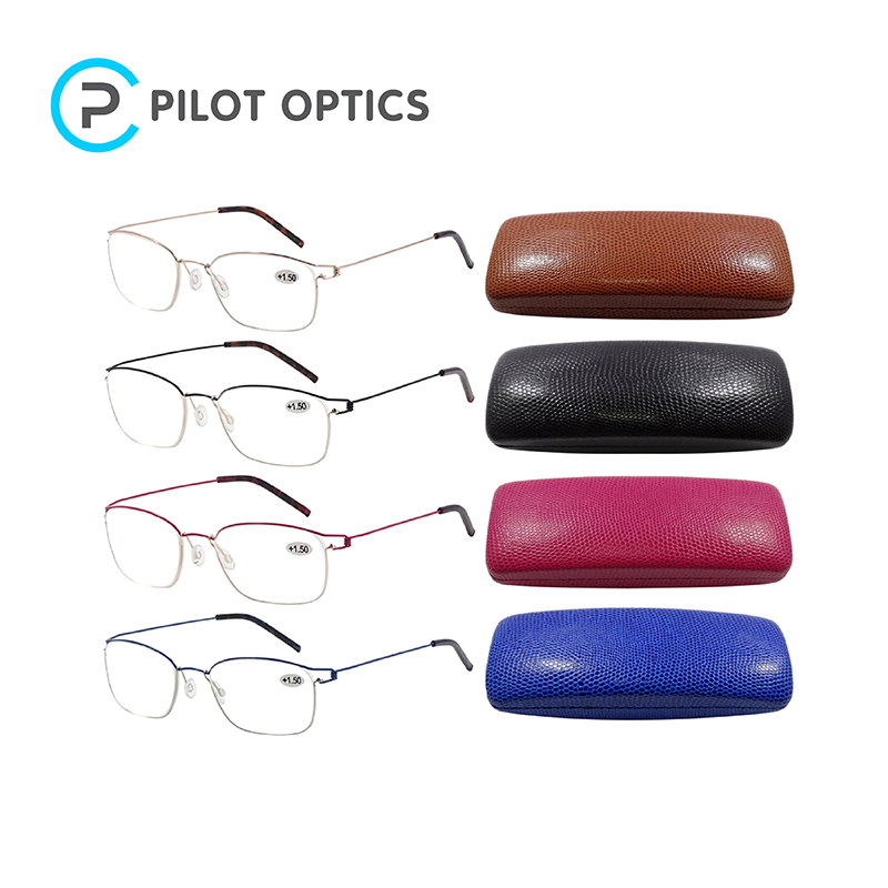 Pilot Optics Classic Design Competitive Pricemetal Custom in Yiwu Flexible Reading Glasses