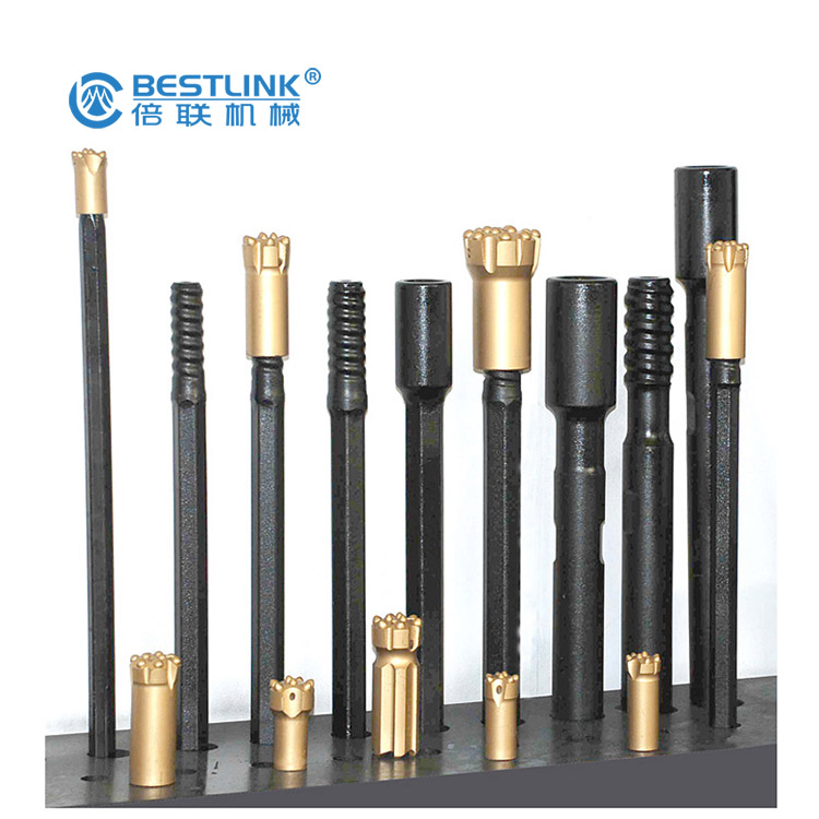 Mining Rock Drilling Tools Drifting Rod, Thread Extension Rock Drill Rods R32 R38 T38