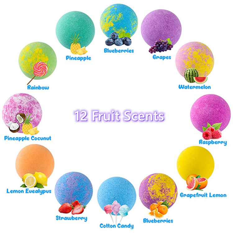 Factory Wholesale Handmade Organic Bubble Bath Bombs for Kids Gifts Set