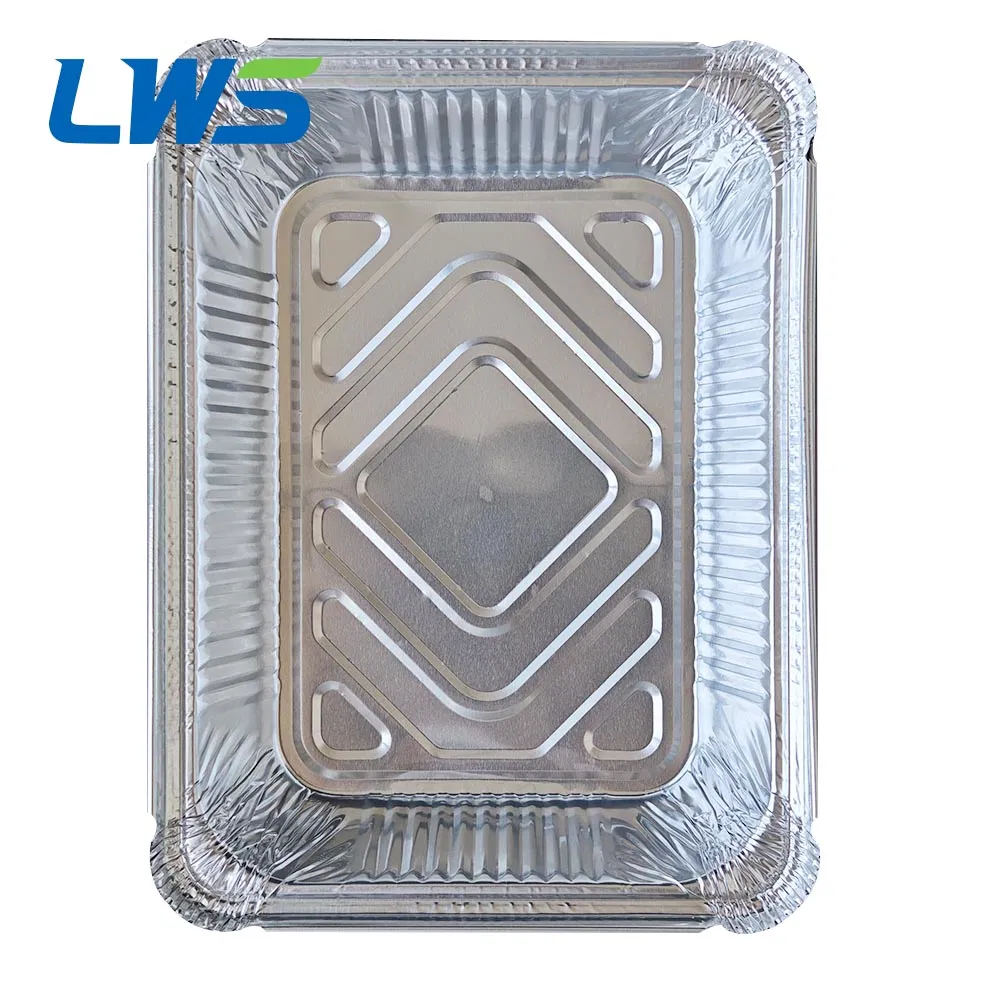 Oven Safety 1100ml Dessert Baking Box Disposable Aluminium Foil Food Tray for Take Away