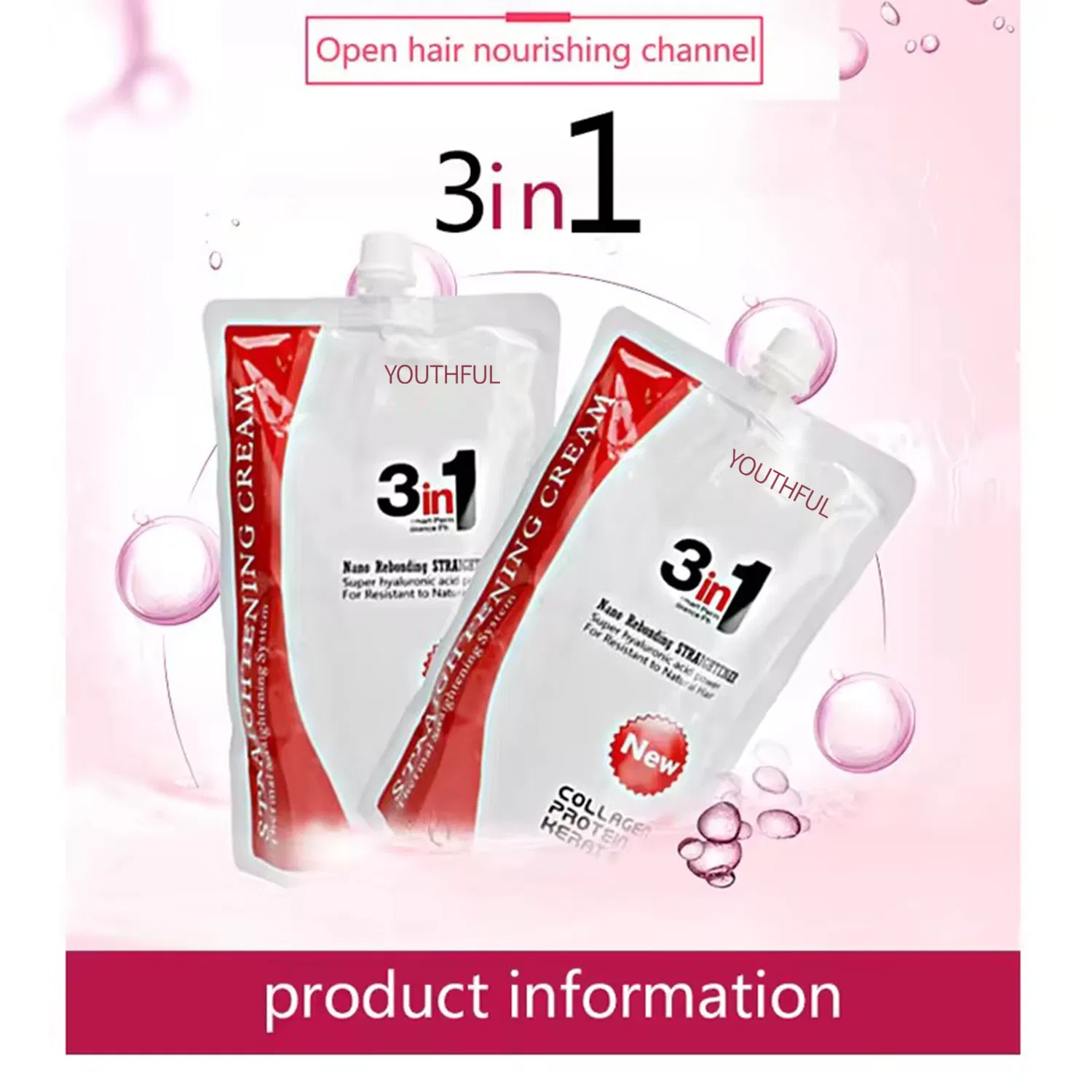 Professional Hair Rebonding Perm Treatment Hair Straight Cream