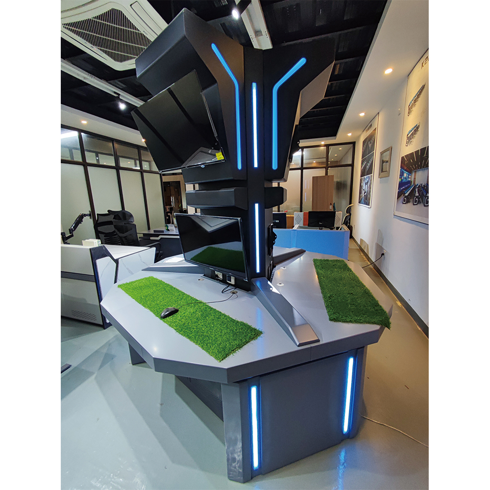 Стол офисный металл модульный с подсветкой пультом шкаф